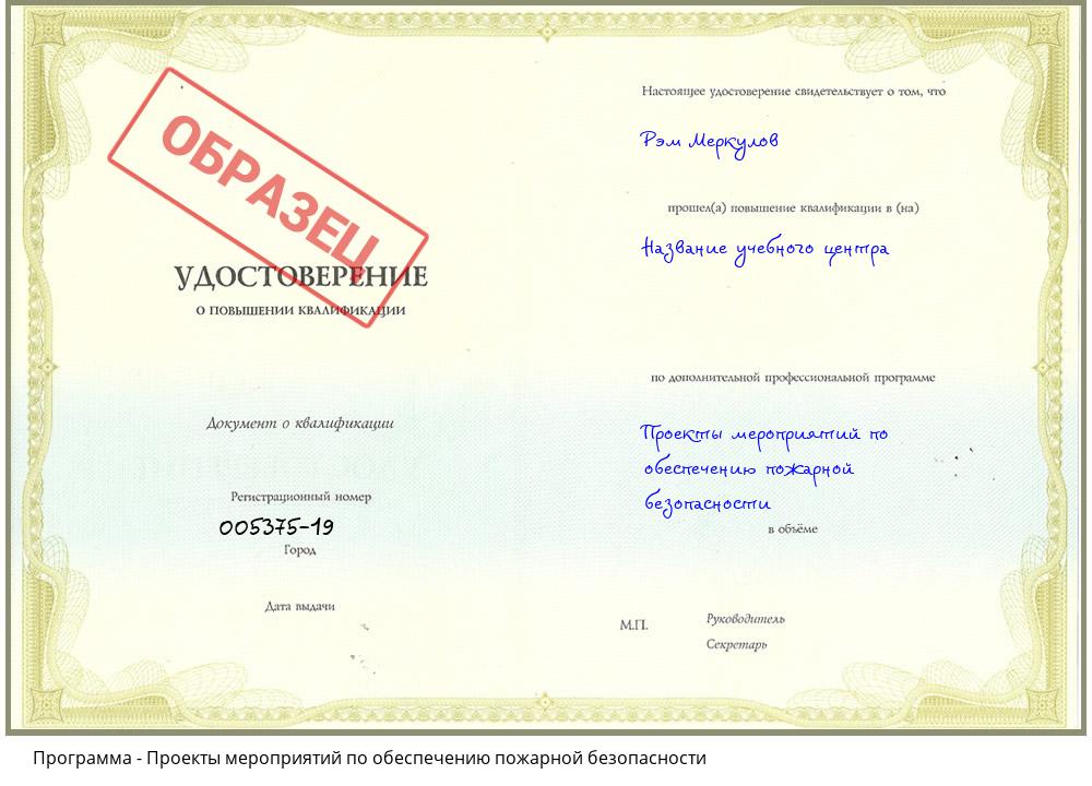 Проекты мероприятий по обеспечению пожарной безопасности Нефтеюганск